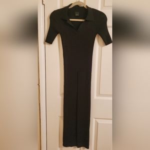 Pinko polo knit black stretch dress/shirt. XS
